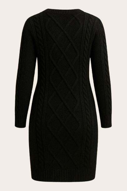 Robe en maille noir